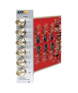 AXIS Q7436 Video Encoder Blade is a 6-channel encoder blade with support for 60 fps.