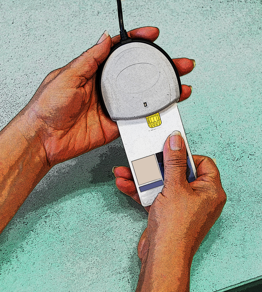 SP 800-53 Rev. 4 identification and authentication controls are met when employees use their government-issued personal identity verification cards to use their computers.