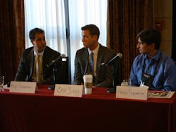 Fast50 PSA-TEC panelists Rob Simopoulos; Eric Yunag; and Pierre Trapanese.