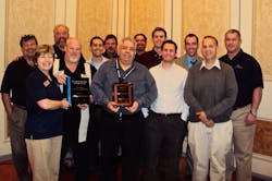 Middle Atlantic Products presented Warren Associates with the Security Sales Representative of the Year Award at a sales meeting prior to ISC West 2013 in Las Vegas.