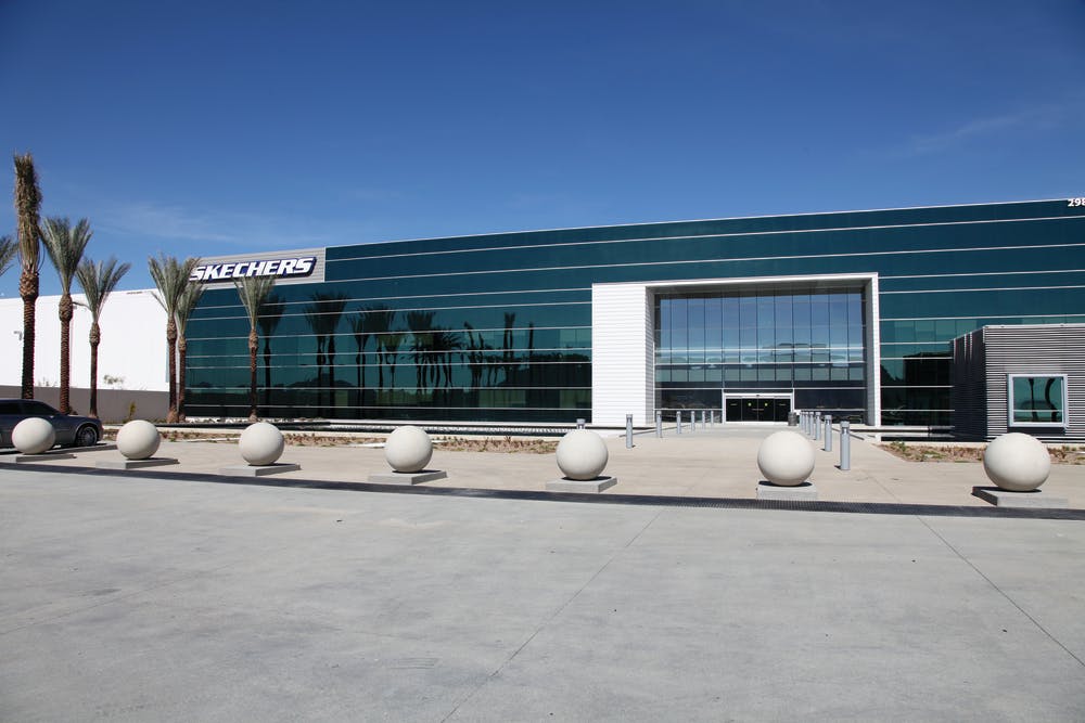 Skechers required comprehensive surveillance for its 1.8 million square foot distribution facility in California.