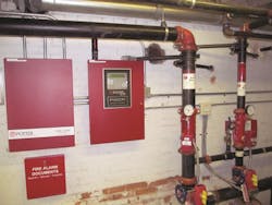 Potter P400R serves as both an addressable fire alarm control panel and releasing panel. Potter P400R serves as both an addressable fire alarm control panel and releasing panel.