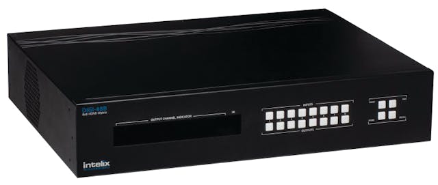 Both units can be used simultaneously to make an HDMI connection and then send the same signal to an HDBaseT receiver located at a remote destination.