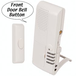 STI&apos;s Wireless Doorbell Button with 4-Channel Voice Receiver.