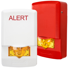 The Wheelock Exceder LED Amber Lens Strobes provide the industry's lowest current draw in one of the smallest, most compact single gang designs in the world. These colored lens appliances are ideal for Mass Notification and Emergency Communiction applications. Cooper Notification's patented LED technology provides best-in-class efficiency, allowing for a greater number of appliances on the notification appliance circuit and requiring 20 percent fewer power supplies. The Exceder LED MNS strobes also feature one of the industry's smallest footprints in a sleek, modern, low-profile design. Installers will benefit from a single-gang design, four field-selectable candela settings, no tools needed for setting changes, and four convenient mounting options for both new and retrofit construction.