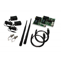 The AW900FSM is a robust and reliable module that allows you to build non-line-of-sight, point-to-point and point-to-multipoint wireless Ethernet and Serial connections that connect “fringe” IP devices, including IP access control readers, remote printers, remote PCs, VoIP phones, point-of-sale devices, digital signage or industrial control devices. The AW900FSM is a robust and reliable module that allows you to build non-line-of-sight, point-to-point and point-to-multipoint wireless Ethernet and Serial connections that connect “fringe” IP devices, including IP access control readers, remote printers, remote PCs, VoIP phones, point-of-sale devices, digital signage or industrial control devices.