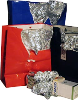 Alert System's Alert MetalGuard detects booster bags (often disguised as a shopping bag, purse, or backpack) at entry doors or other locations. Alert System's Alert MetalGuard detects booster bags (often disguised as a shopping bag, purse, or backpack) at entry doors or other locations.