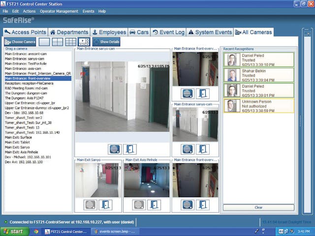 SafeRise is FST21&apos;s signature, state-of-the-art software and the driving force behind Digital Doorman. It incorporates biometric fusion technology which provides identification and authentication of individuals using a combination of facial, voice, and behavioral recognition. No keys, cards or codes are required.