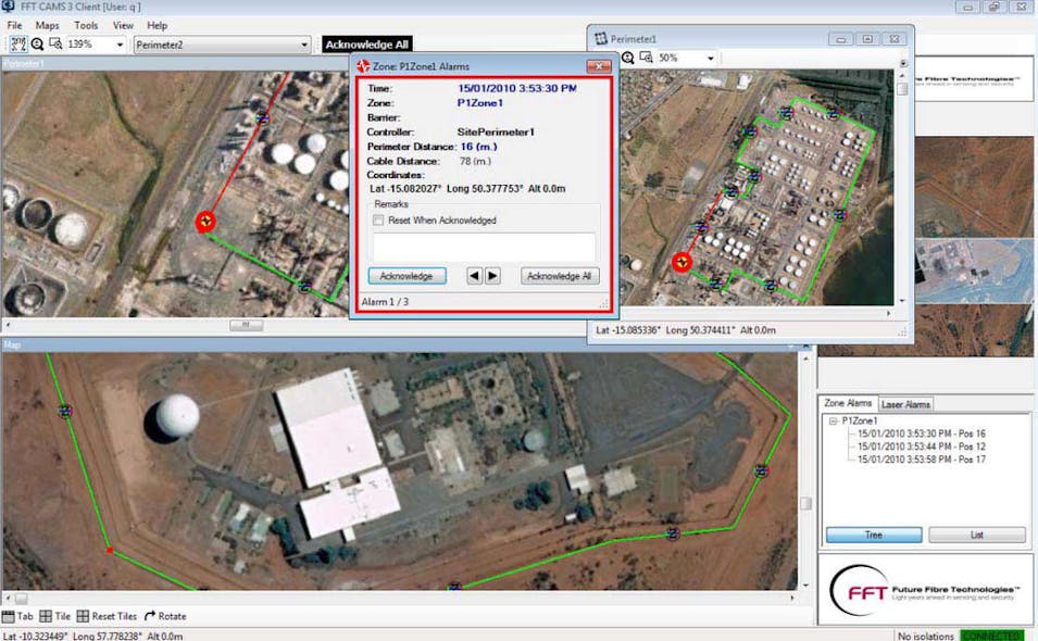 FFT CAMS (Central Alarm Monitoring System) provides security staff with a simple to understand yet extremely powerful alarm monitoring system. FFT CAMS seamlessly integrates intrusion detection systems with video surveillance, third party devices, as well as high level security management and access control systems, plus Android mobile devices for security staff in the field.