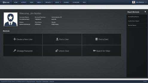 A screenshot of Brivo's new and improved user interface.