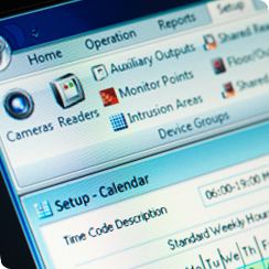 The SymmetryWEB client interface is designed to enable remote card holder and credential management for the Symmetry SMS. Security and building personnel can set up new card holders and assign detailed access rights for readers and doors to them.