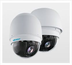The new Verint Nextiva V5620PTZ is an IP pan-tilt-zoom surveillance camera equipped with 1080p HD resolution. Designed as a compact but robust appliance, the all-weather, high-speed PTZ camera features powerful zoom capabilities and superior image capture for comprehensive coverage of expansive environments. The new Verint Nextiva V5620PTZ is an IP pan-tilt-zoom surveillance camera equipped with 1080p HD resolution. Designed as a compact but robust appliance, the all-weather, high-speed PTZ camera features powerful zoom capabilities and superior image capture for comprehensive coverage of expansive environments.