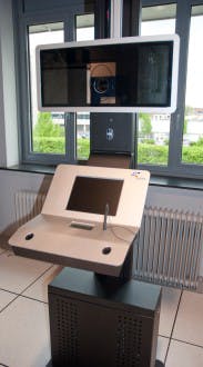 The Zetes biometric visa station features Lumidigm&apos;s fingerprint sensors.