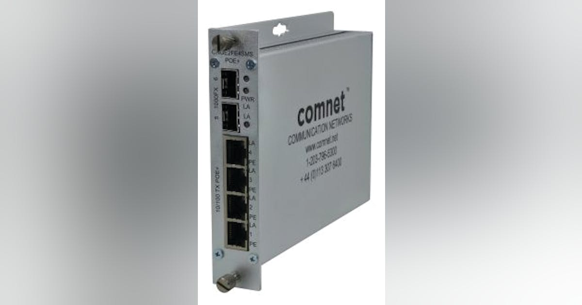 ComNet's CNGE2FE4SMS Self-Managed Ethernet Switch | Security Info Watch