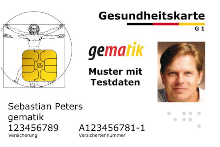 Secure credentials, similar to this e-health card in Germany, could revolutionize patient data security and also reduce fraud in the healthcare industry.