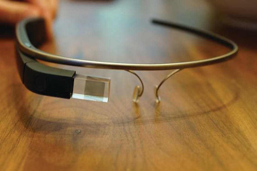 The proliferation of wearable technology, such as Google Glass pictured here, that&apos;s expected over the next several years presents opportunities as well as potential challenges when it comes to security.