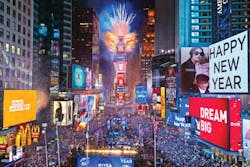 A crowd of revelers ring in 2014 in New York City's Times Square this week. A crowd of revelers ring in 2014 in New York City's Times Square this week.