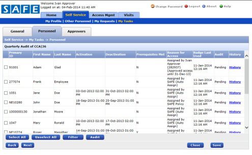 SAFE Version 4.8 screenshot.
