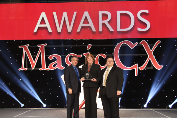 Left to right: Michael Flink, President, ADI Americas, Carole Dougan, Vice President, North American Sales, Arecont Vision, Andy Morra, Vice President of Marketing, ADI.