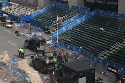 Lessons learned from last year's bombing at the Boston Marathon created a new security paradigm for today's event that included tighter scrutiny on both runners and spectators. Lessons learned from last year's bombing at the Boston Marathon created a new security paradigm for today's event that included tighter scrutiny on both runners and spectators.