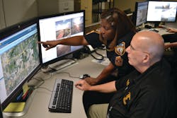 Responsibility for day-to-day monitoring of Ship Channel security cameras falls on the Harris County Sheriff’s Office. A 24/7 monitoring center operated by the Harris County Sheriff’s Office (called the Security Monitoring and Assessment Group, or SMAG) is the focal point for threat assessment and response. Responsibility for day-to-day monitoring of Ship Channel security cameras falls on the Harris County Sheriff’s Office. A 24/7 monitoring center operated by the Harris County Sheriff’s Office (called the Security Monitoring and Assessment Group, or SMAG) is the focal point for threat assessment and response.