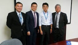 From l-r: Incoming President David Liu, EVP Steve Ma, outgoing President Harry Hu, and Vice Chairman Eddy Lan. From l-r: Incoming President David Liu, EVP Steve Ma, outgoing President Harry Hu, and Vice Chairman Eddy Lan.