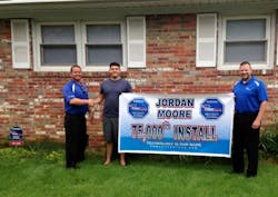 For becoming Power Home Technologies&apos; 75,000th customer, Jordan Moore received free monitoring for one year and a system upgrade to Alarm.com&rsquo;s advanced interactive and home automation services at no charge.