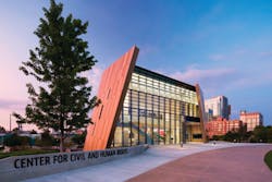Securing the recently opened Center for Civil and Human Rights in Atlanta takes a coordinated effort. Securing the recently opened Center for Civil and Human Rights in Atlanta takes a coordinated effort.
