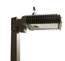 Spaulding Lighting’s popular Cimarron LED fixture (CL1) controlled by the Integrated TOTUS Surveillance Platform (iTSP) with a built-in Axis Communications multi-megapixel IP video surveillance camera (AXIS M3027-PVE). Spaulding Lighting’s popular Cimarron LED fixture (CL1) controlled by the Integrated TOTUS Surveillance Platform (iTSP) with a built-in Axis Communications multi-megapixel IP video surveillance camera (AXIS M3027-PVE).