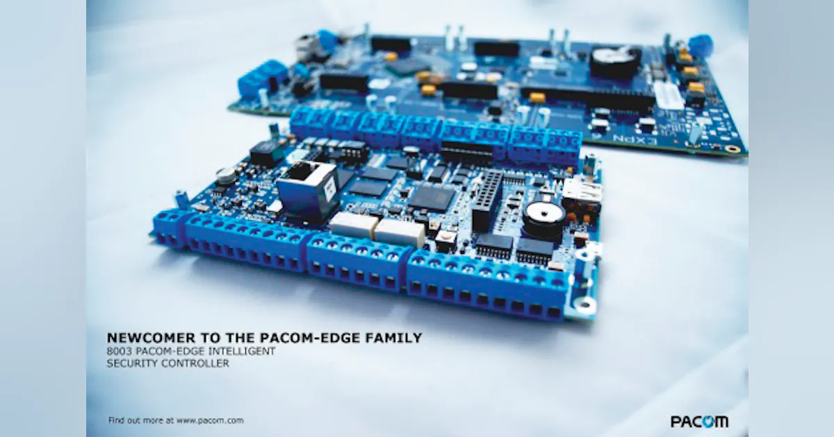 Pacom's 8003 Pacom-Edge Intelligent Security Controller | Security Info ...