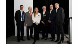 From l-r: Neil Parekh, World Vision Canada, Gary Mistak, SVP-Anixter Canada, Kathryn Robinson, Mission 500, George Fletcher, Mission 500, Clark Northcott, National Sales Manager, Pelco, Paul Grossinger - Group Publisher, SP&T News Canada. From l-r: Neil Parekh, World Vision Canada, Gary Mistak, SVP-Anixter Canada, Kathryn Robinson, Mission 500, George Fletcher, Mission 500, Clark Northcott, National Sales Manager, Pelco, Paul Grossinger - Group Publisher, SP&T News Canada.