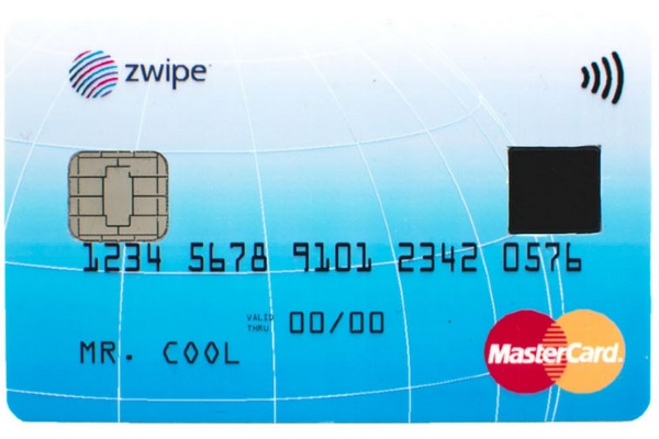 The Zwipe MasterCard is the world's first contactless payment card that features an integrated fingerprint sensor.