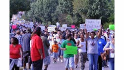 The Missouri State Highway Patrol's Mobile Command and Communications Vehicle (MCCV) played a crucial role in helping first responders communicate seamlessly during the protests in Ferguson, Mo. The Missouri State Highway Patrol's Mobile Command and Communications Vehicle (MCCV) played a crucial role in helping first responders communicate seamlessly during the protests in Ferguson, Mo.