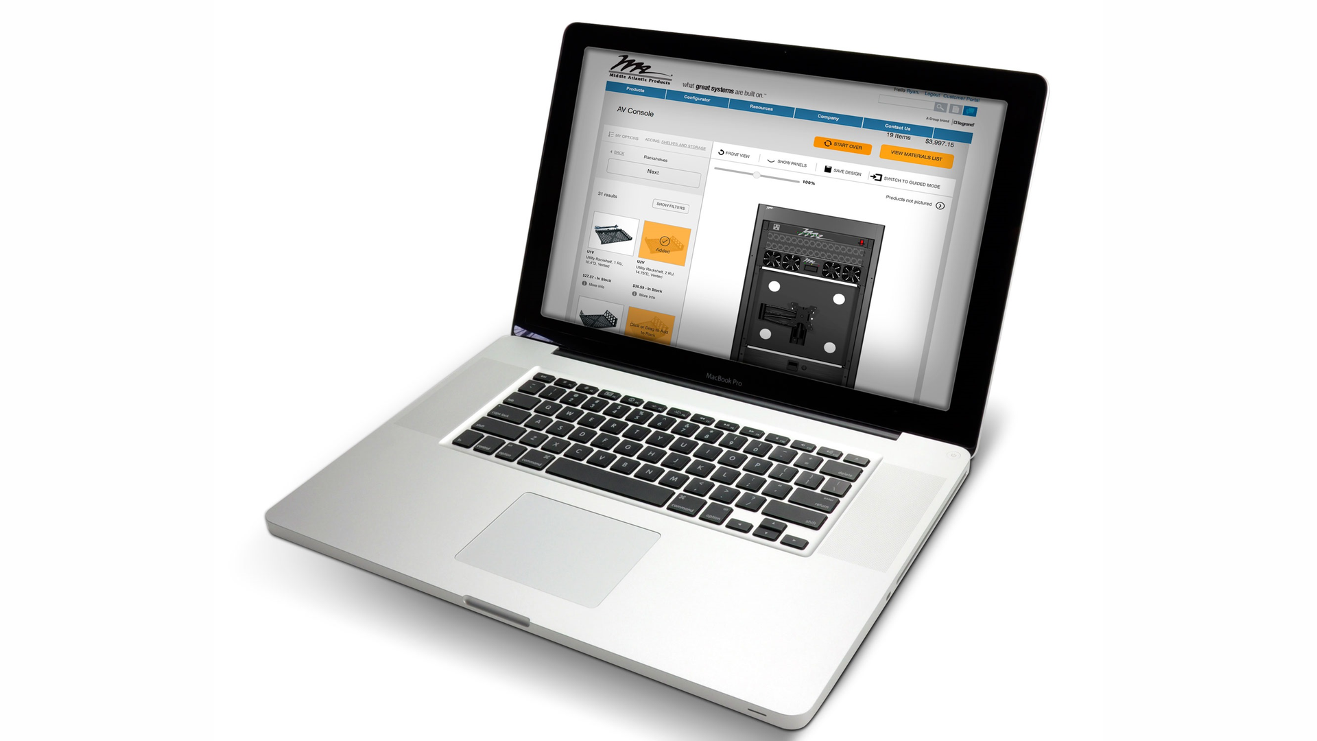 Enabling customers to easily select, configure, quote and purchase the precise infrastructure system to fit their project needs, Middle Atlantic Products' Configurator platform was developed to improve nearly every facet of the customer experience.