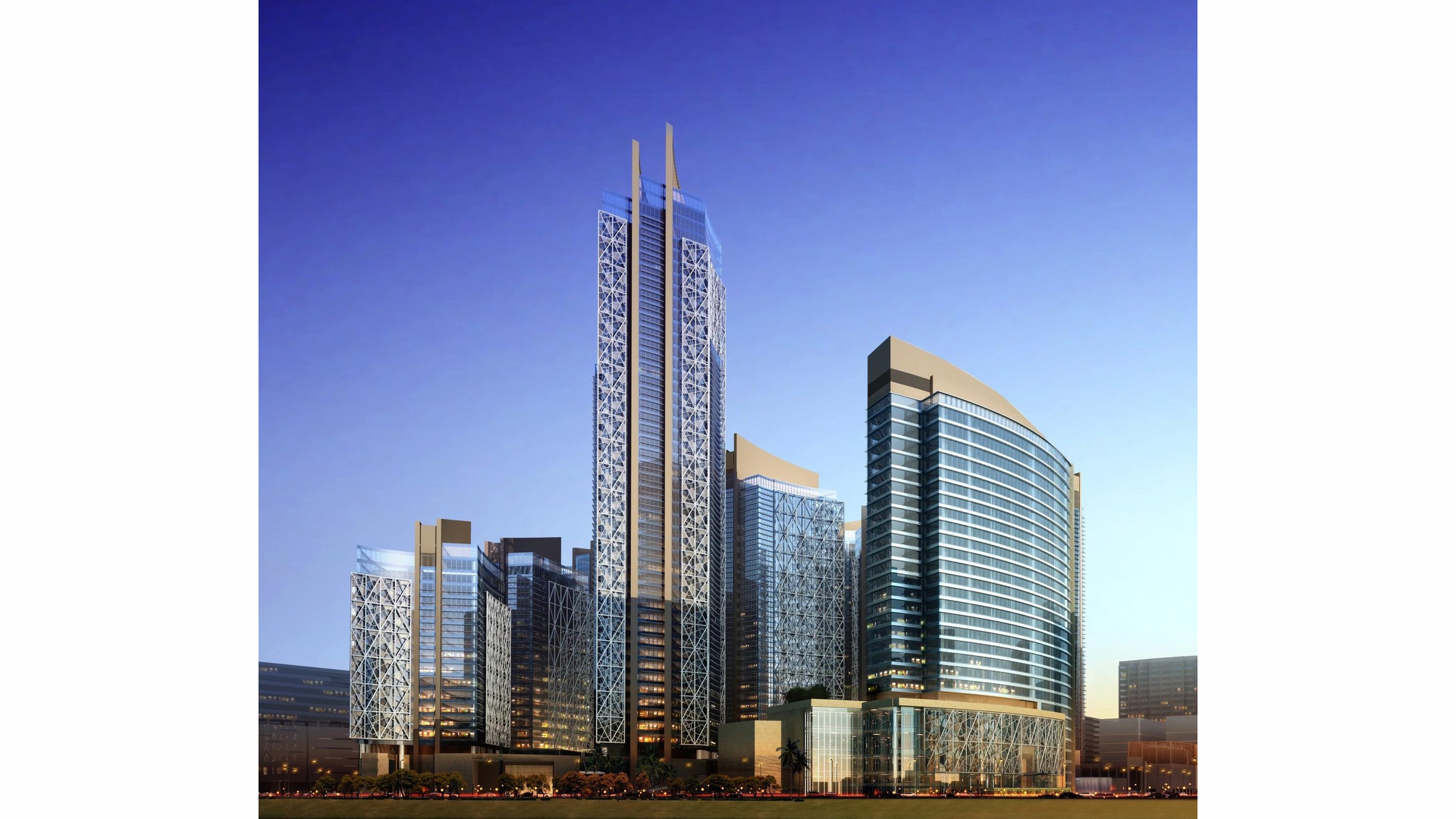 The QP District Project was initially intended and designed as a massive mixed use retail environment. However, after the site&rsquo;s groundbreaking, the environment was changed from a mixed use (retail, hotel, and apartment) to a corporate environment.