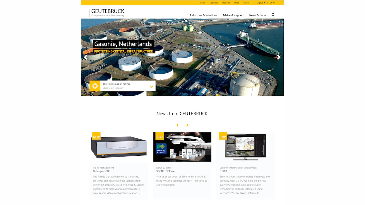 Geutebruck recently launched a newly redesigned website.