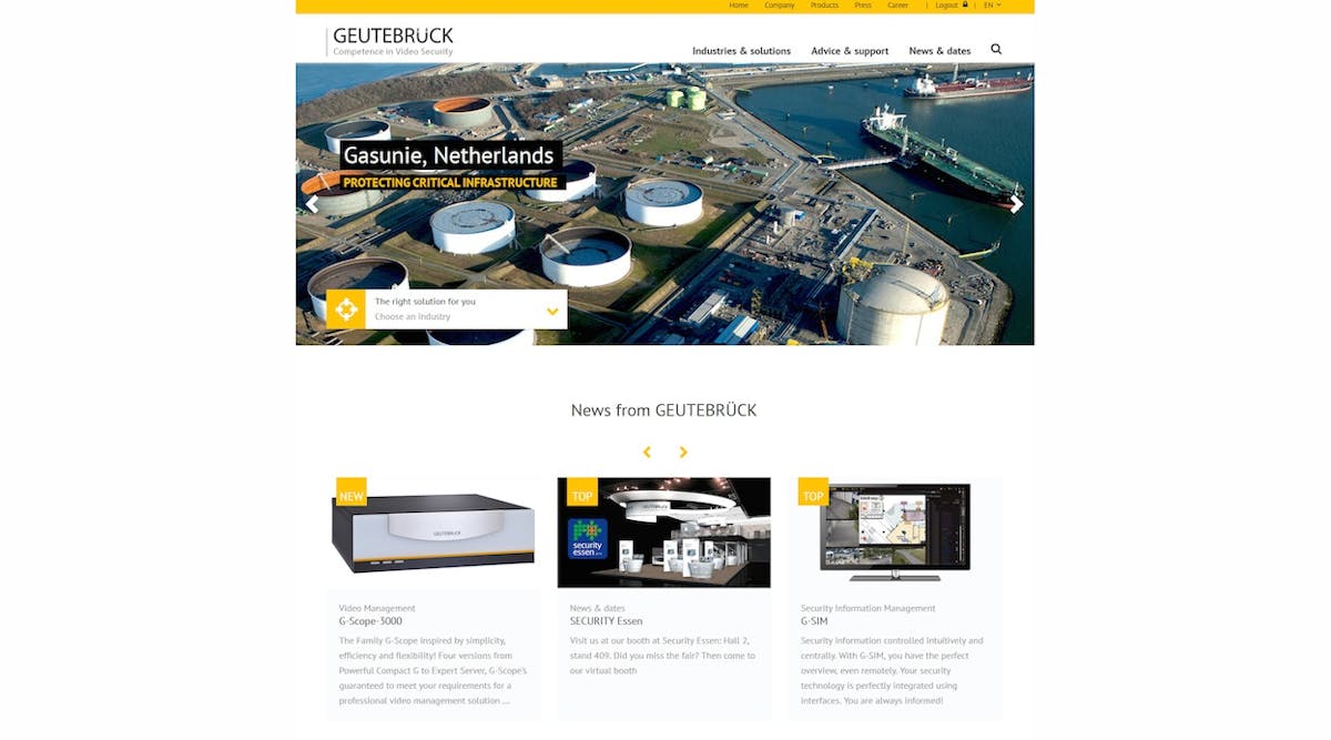 Geutebruck recently launched a newly redesigned website.