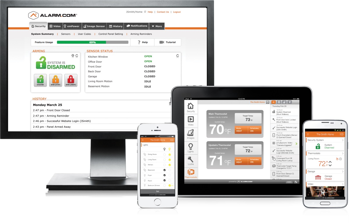 Alarm.com is looking to raise up to $75 million through the filing of an initial public offering, the company announced on Friday.