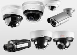 Bosch&apos;s new IP 2000, IP 4000 and IP 5000 camera families.