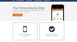 Vector Security is now offering home security packages through its new online store.