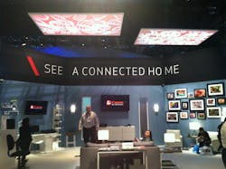 The connected home, here at the Canon CES booth, was a common theme at many booths. The connected home, here at the Canon CES booth, was a common theme at many booths.