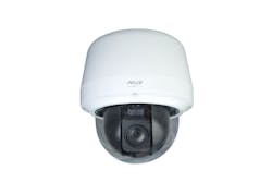 Pelco&apos;s new Spectra Professional high speed PTZ dome camera.