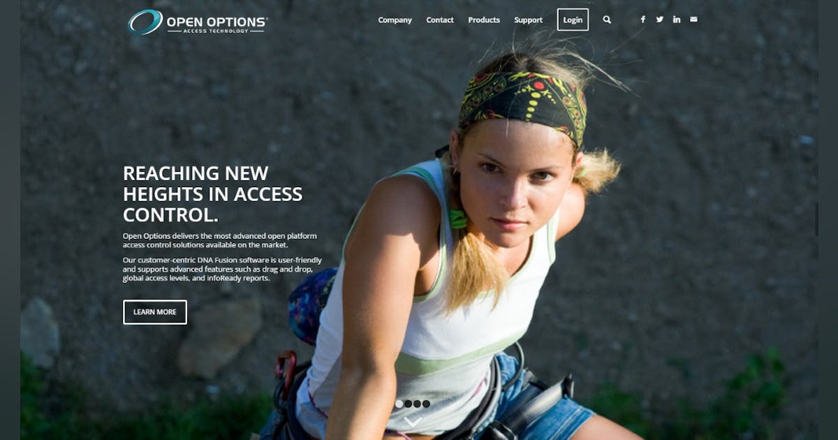 Open Options unveils website redesign | Security Info Watch