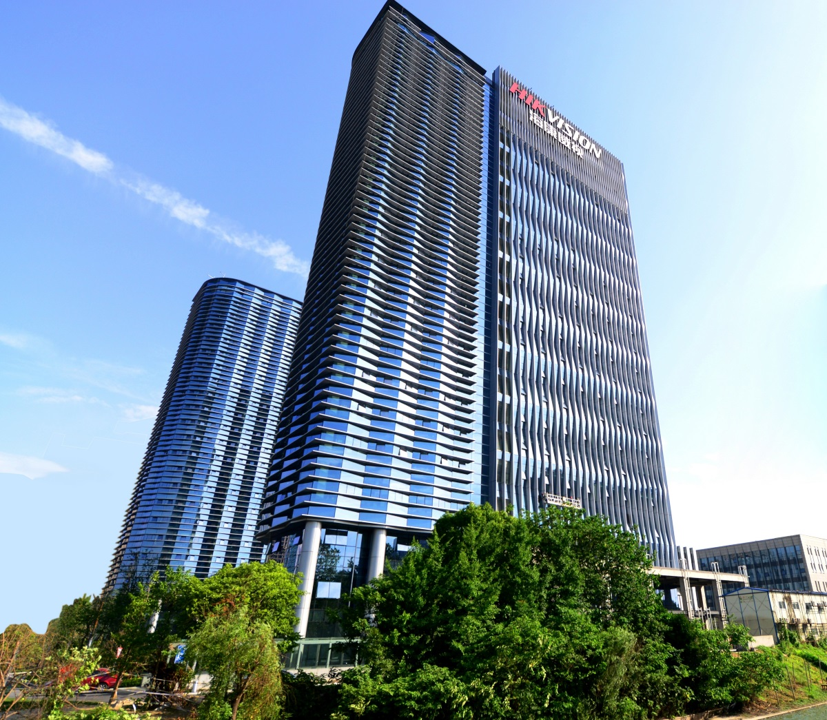 The Hikvision Company Headquarters, Hangzhou, China .