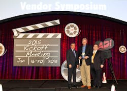 From left to right: Michael Flink, ADI Global President; Gordon Lang, Director of Strategic Partners at Hikvision USA; Andy Morra, ADI Global Vice President of Marketing. From left to right: Michael Flink, ADI Global President; Gordon Lang, Director of Strategic Partners at Hikvision USA; Andy Morra, ADI Global Vice President of Marketing.