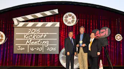 From left to right: Michael Flink, ADI Global President, Gordon Lang, Director of Strategic Partners at Hikvision USA, Andy Morra, ADI Global Vice President of Marketing.