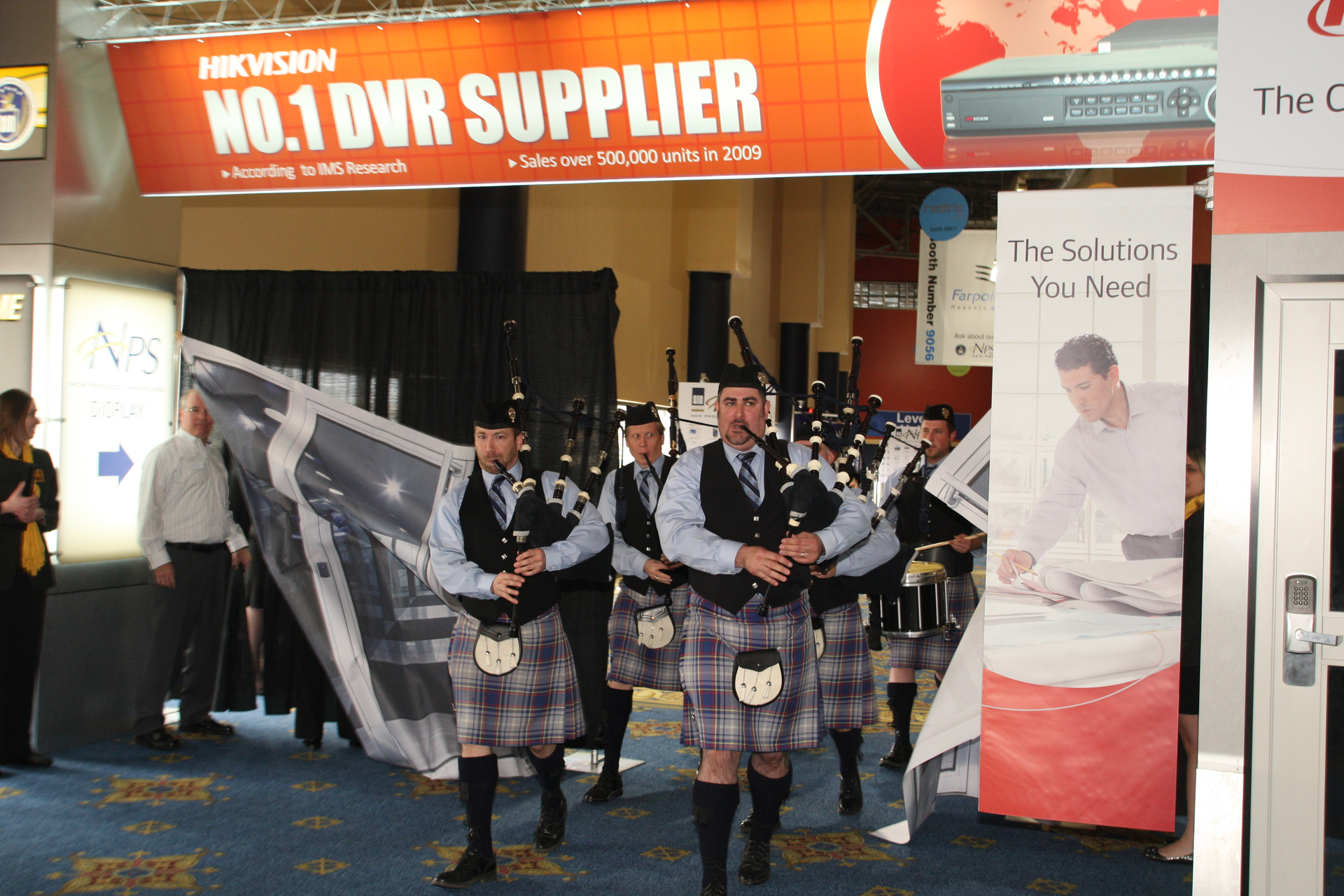You never know what you'll see at the ISC West opening ceremony.