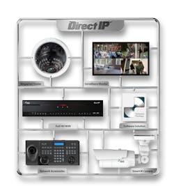 The DirectIP suite comprises a range of IP cameras, NVRs, monitors, video management software, along with switching hubs and accessories. The DirectIP suite comprises a range of IP cameras, NVRs, monitors, video management software, along with switching hubs and accessories.