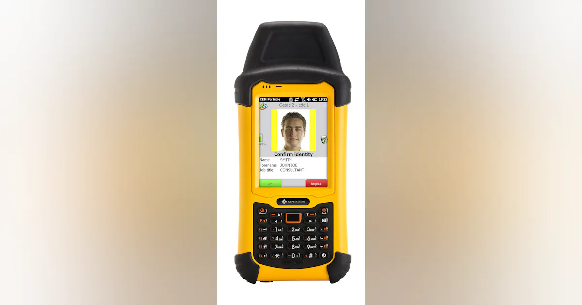 Cem Ortable Reader S3040 portable reader from CEM Systems | Security Info Watch