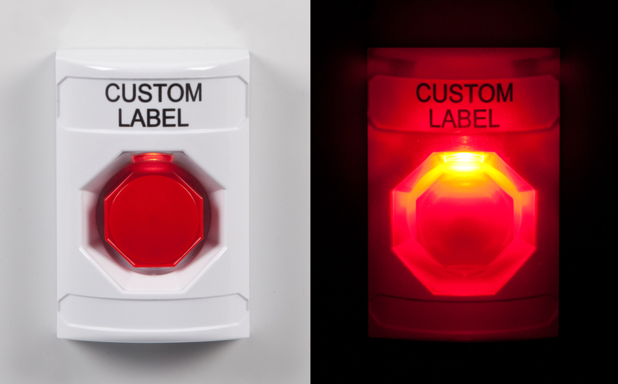 The new ADA Compliant, multipurpose 3-in-1 Stopper Station push button offers three button activation choices.